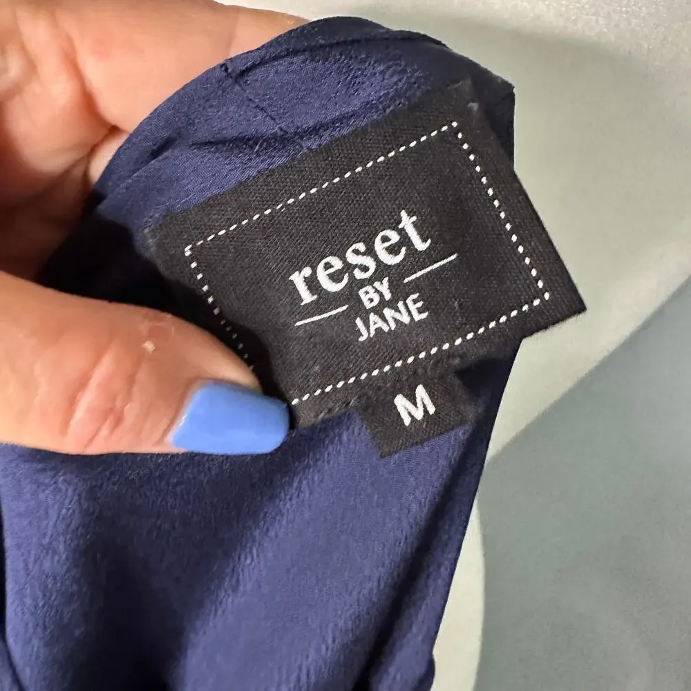 Reset by Jane Bow Tie Blouse Size Medium - Picture 7 of 8